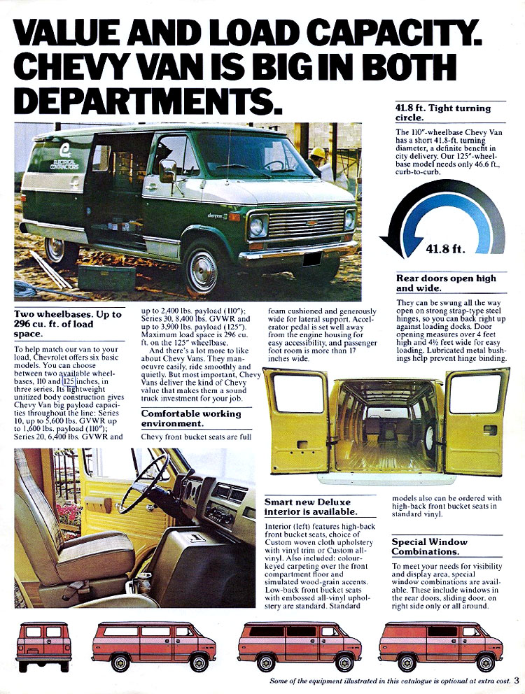 1977 Chevrolet Vans Canadian Brochure Page 5